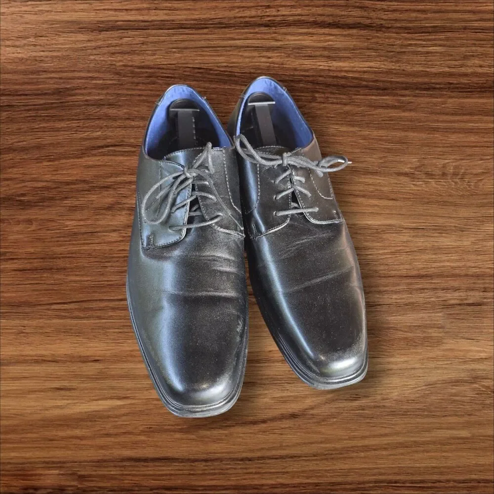 Perry Ellis Portfolio CARLOS Ultra Foam Oxford Dress Shoes Black Men’s Size 13